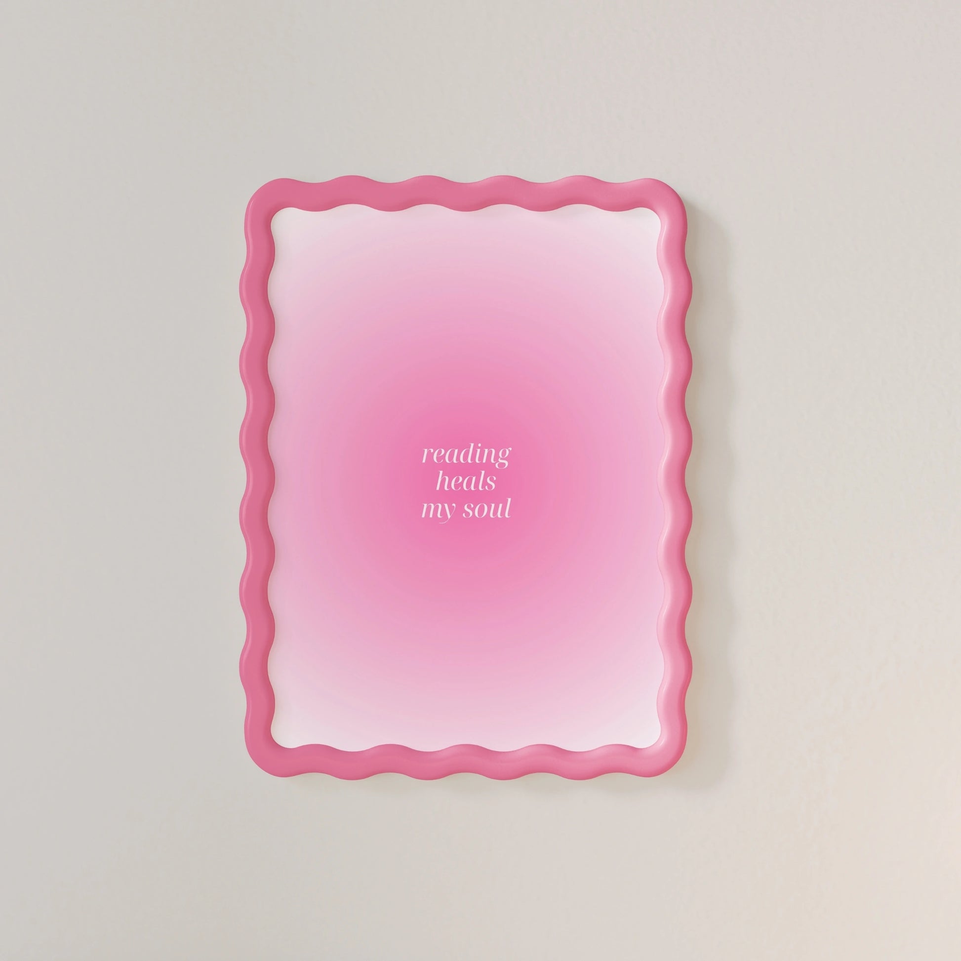 Reading Heals My Soul  – Minimal Bookish Print
