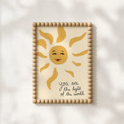You are the Light of my World and Sun - Art mural pour chambre de bébé et enfants