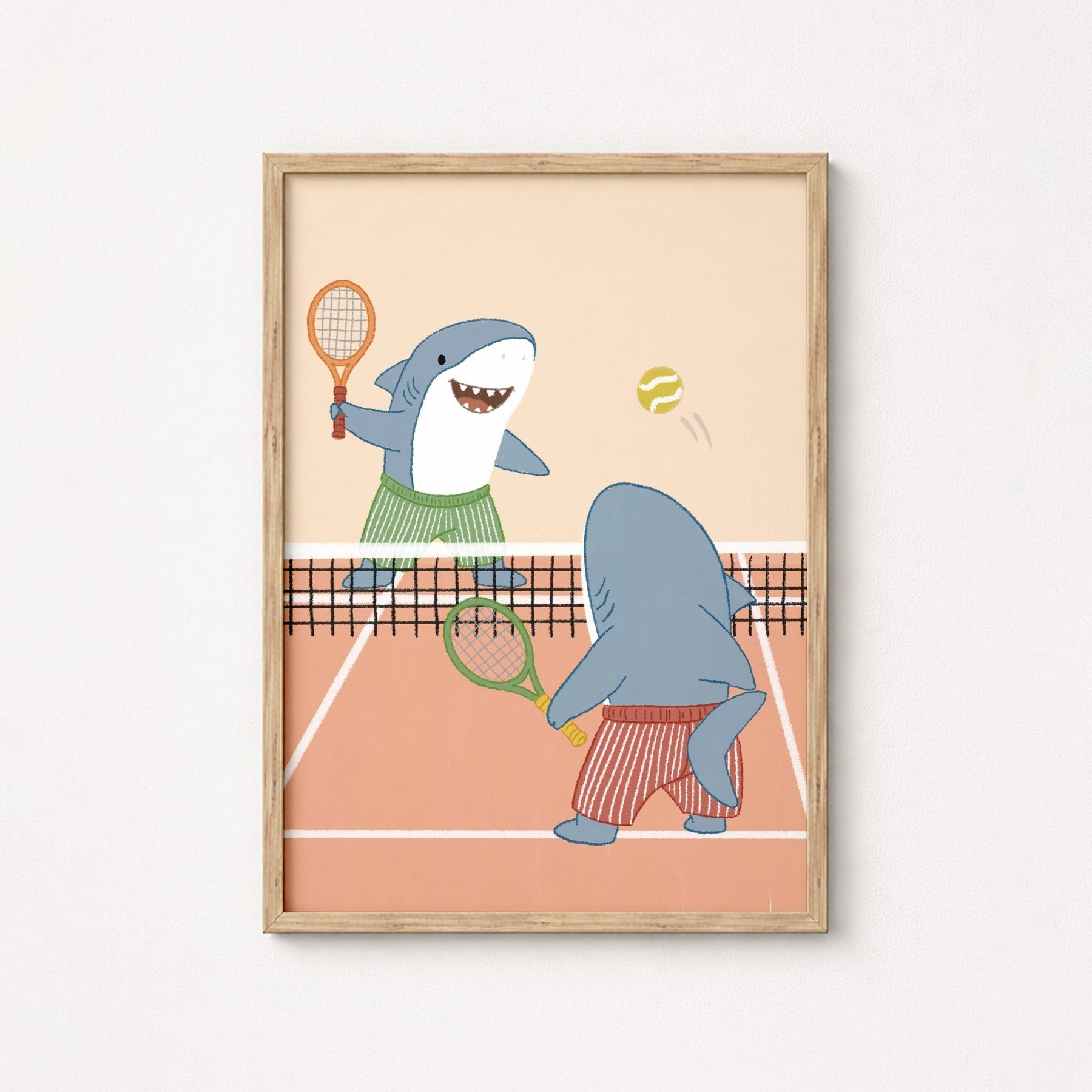 Whimsical Tennis Court Decor