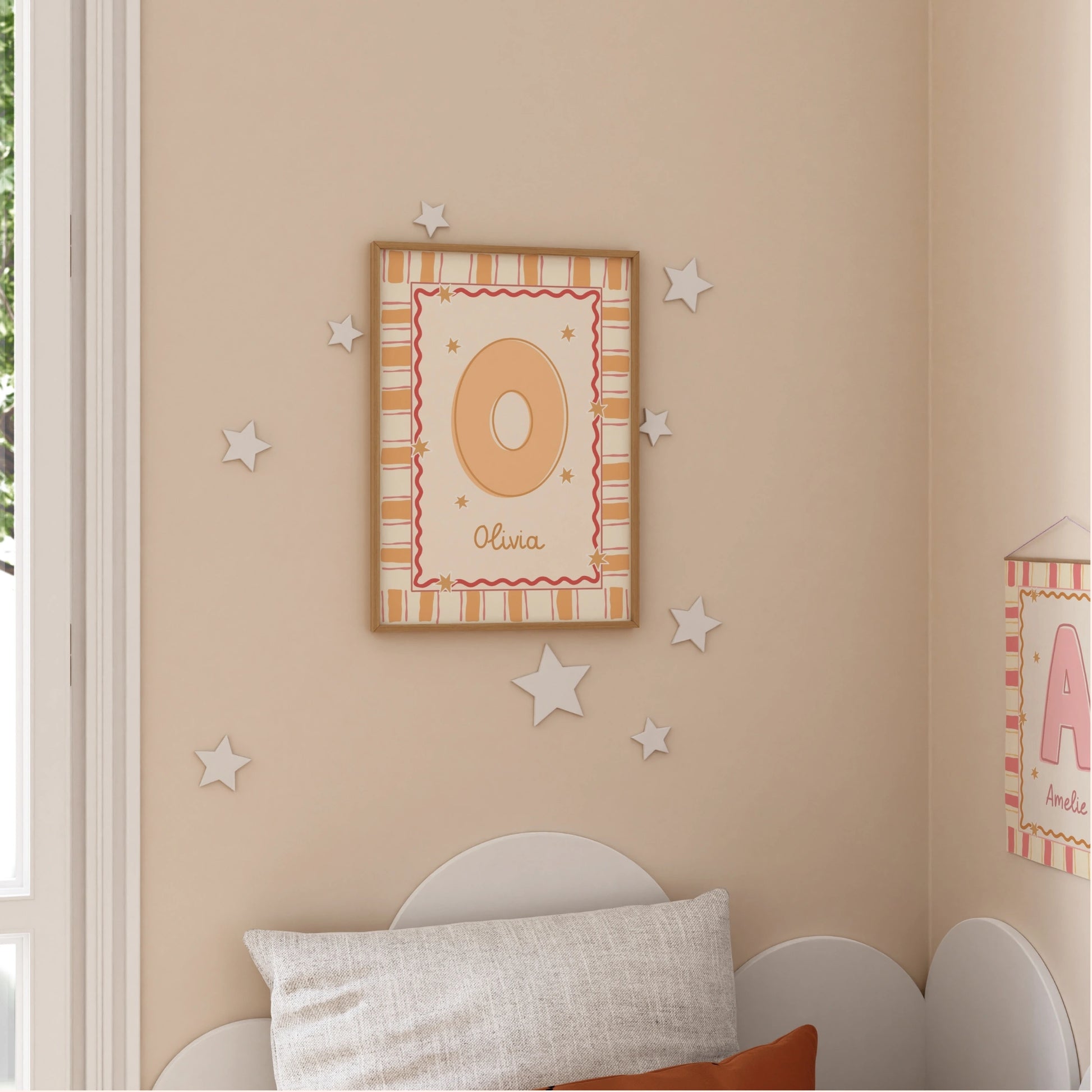 Personalized Nursery Name Wall Print