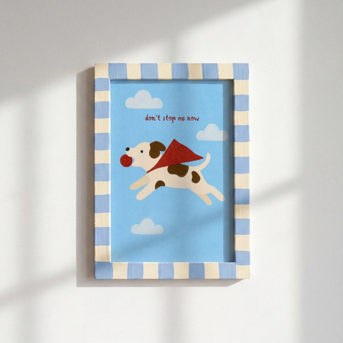 Superhero Dog Nursery Print, Colorful Kids Decor