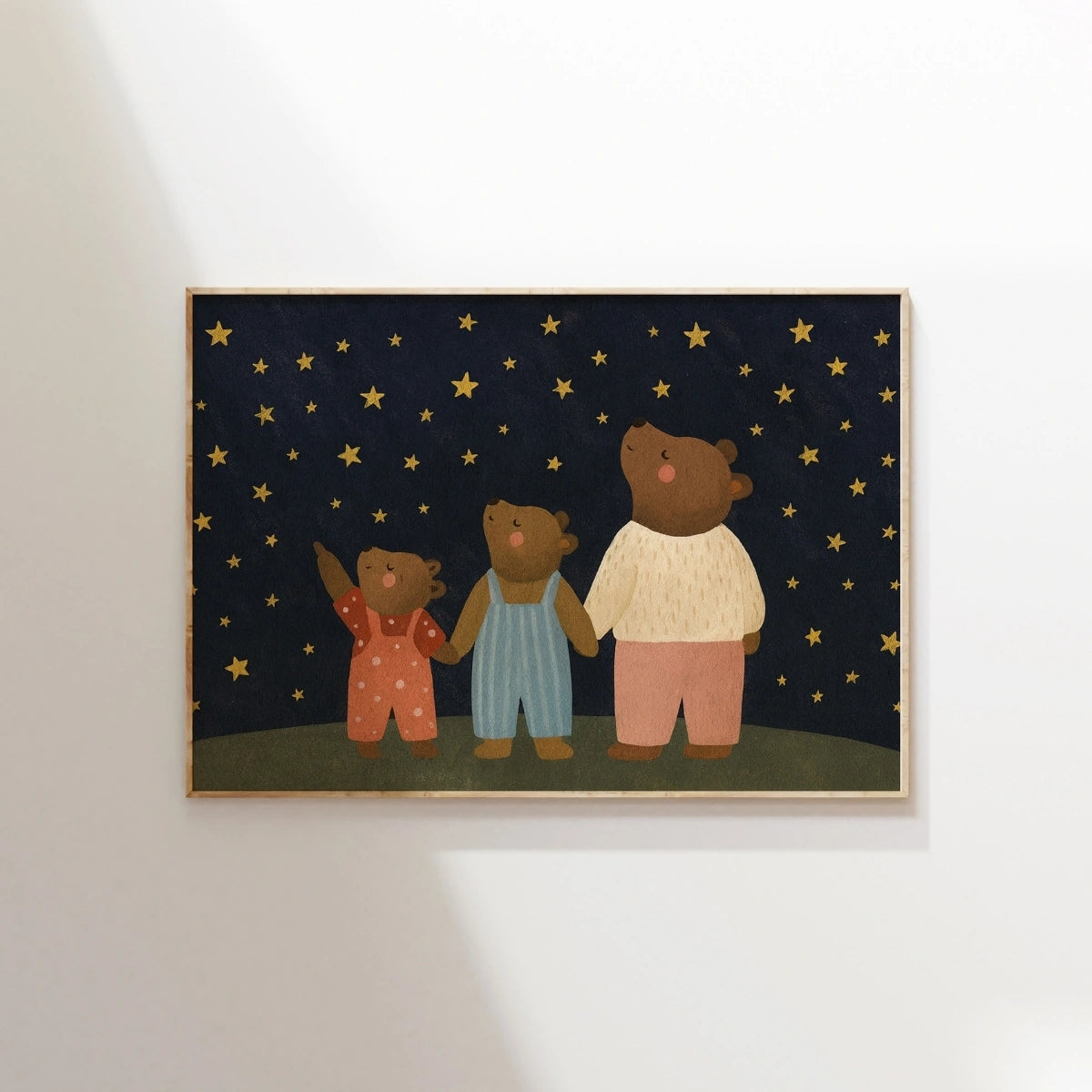 Illustration « Bonne nuit », Décoration murale garçon