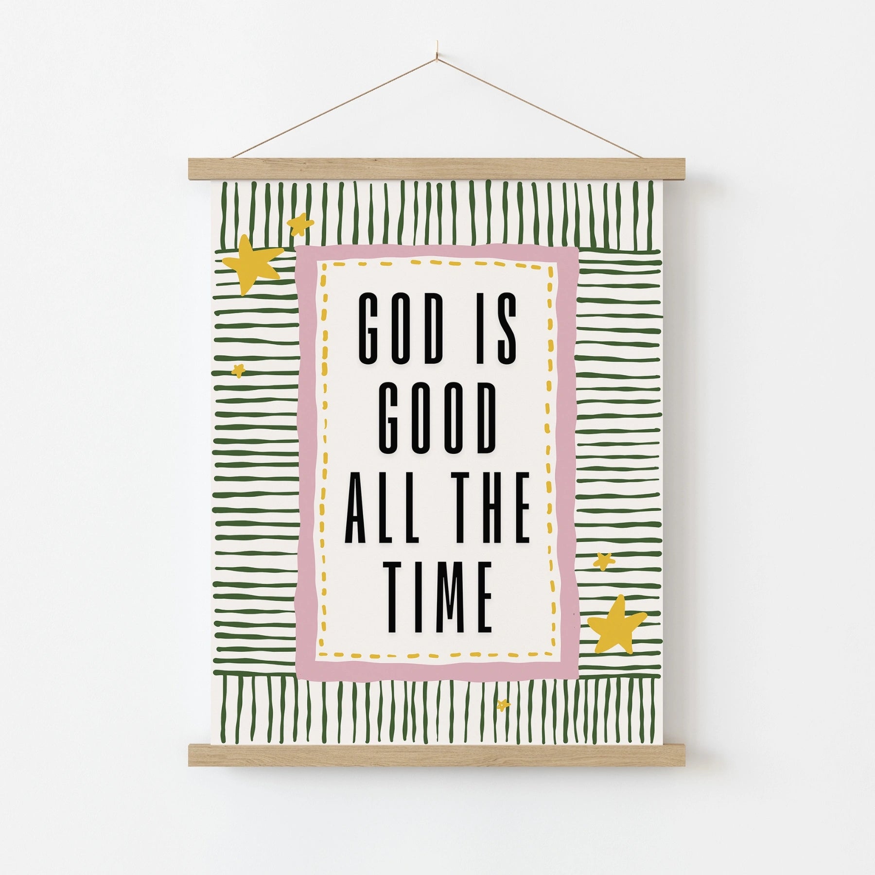 Dio è Buono in Ogni Momento, Decorazione da Parete Cristiana