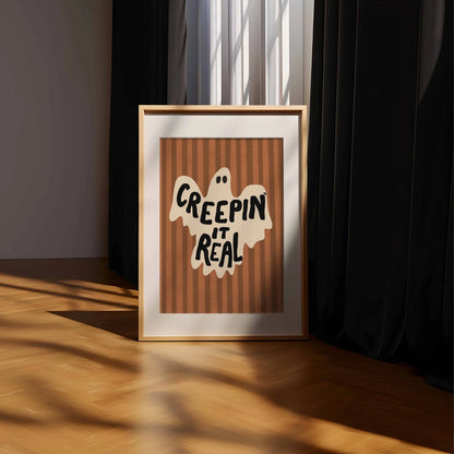 Creepin' It Real Print – Funny Ghost