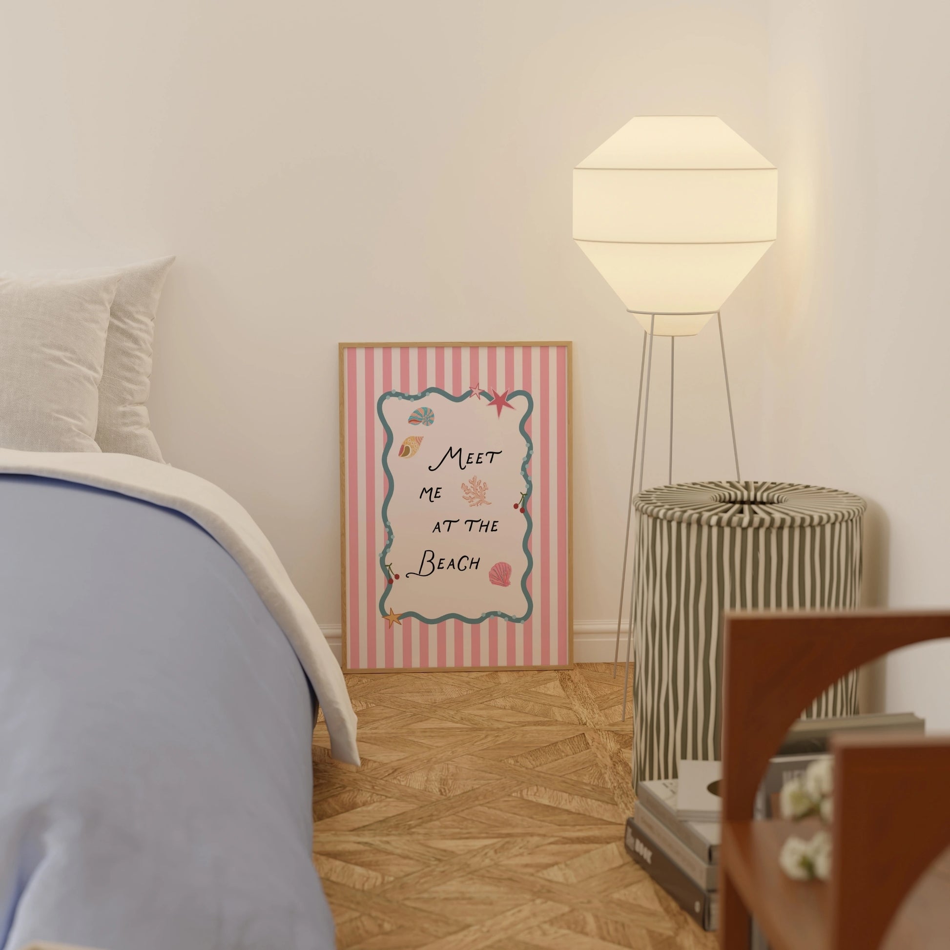Surf Up Wall Art - Poster colorato con tavola da surf