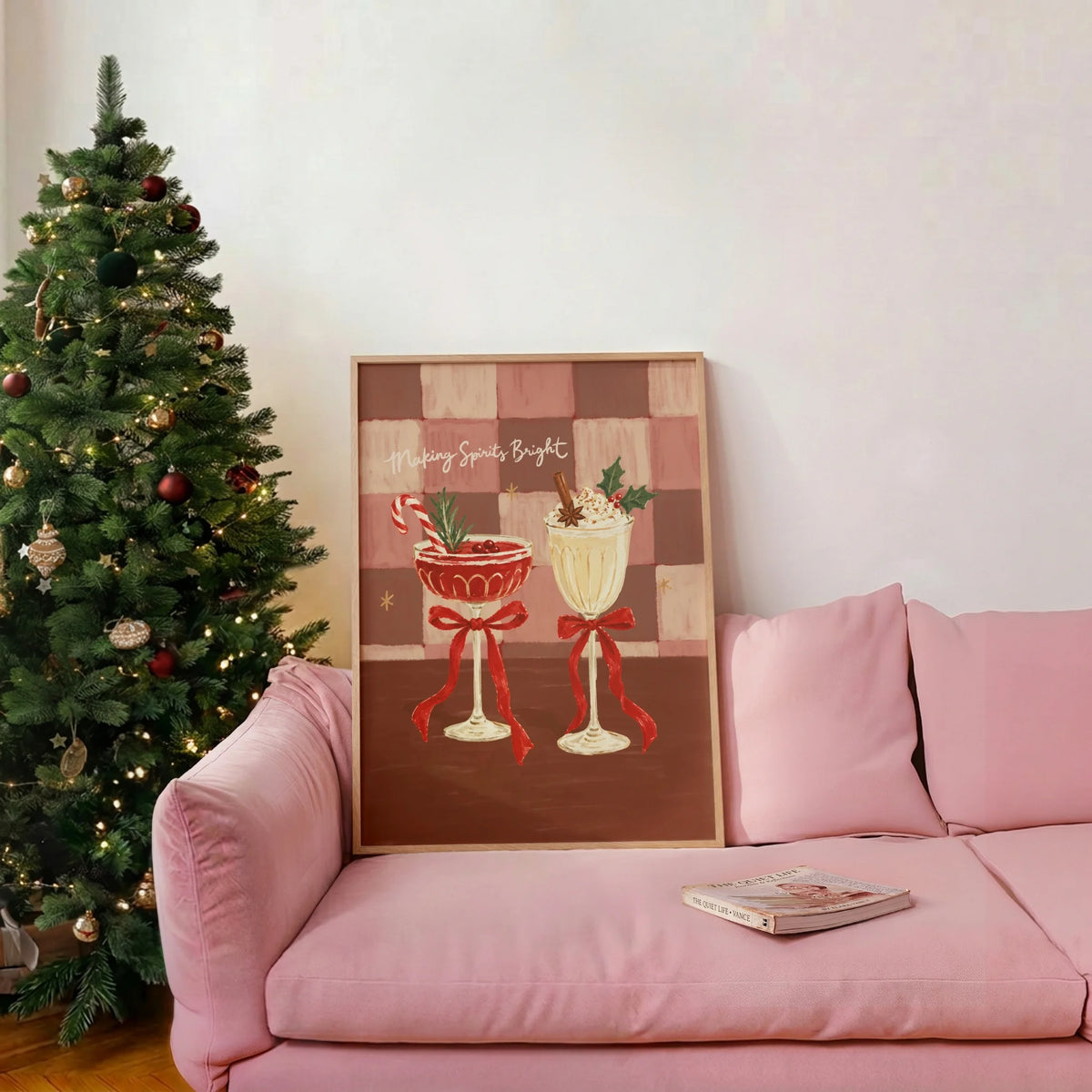 Making Spirits Bright Cocktails – Christmas Wall Art