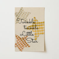 Vintage Gingham Star Wall Art