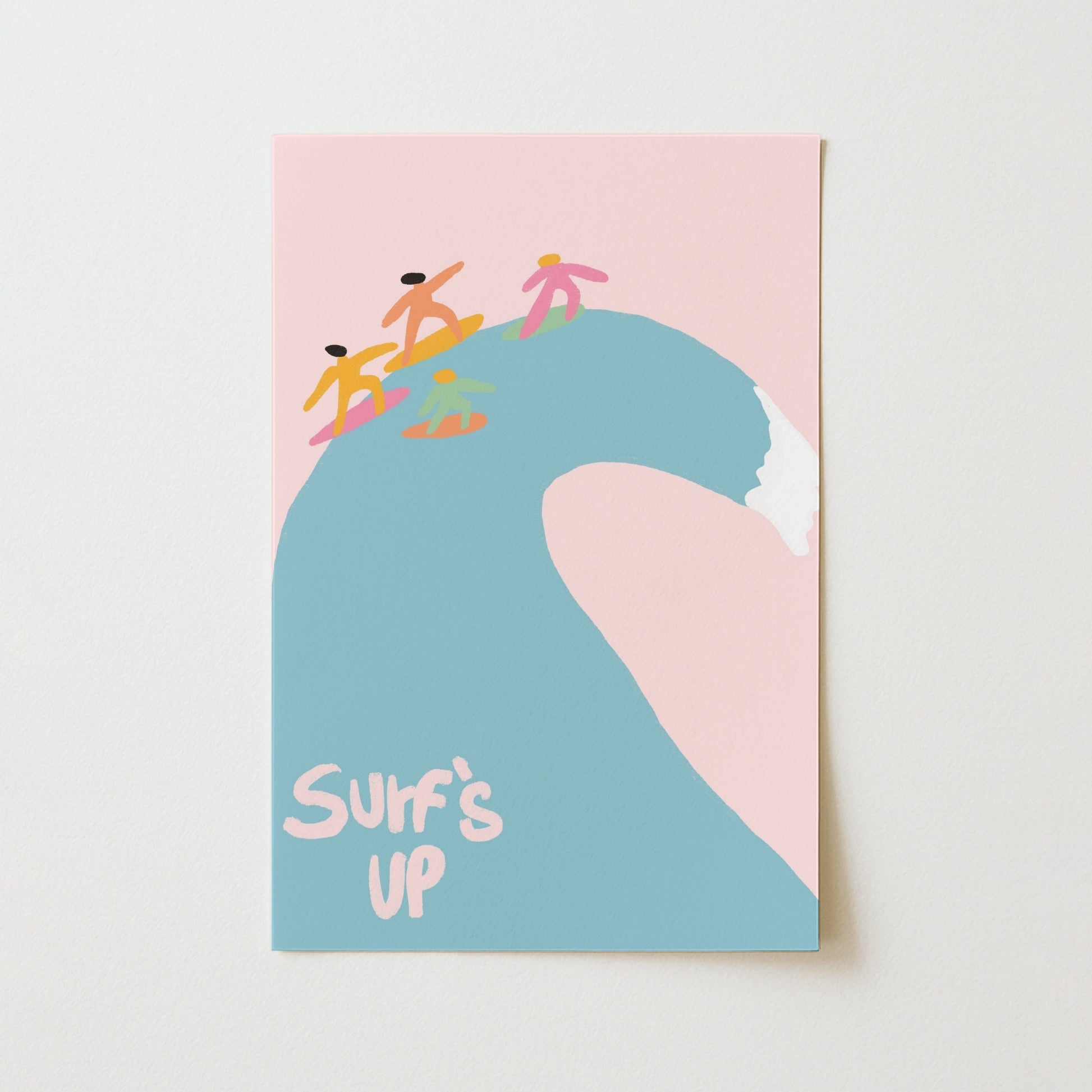 Surf’s Up Print – Playful Surfing Wall Art