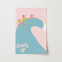 Surf’s Up Print – Playful Surfing Wall Art