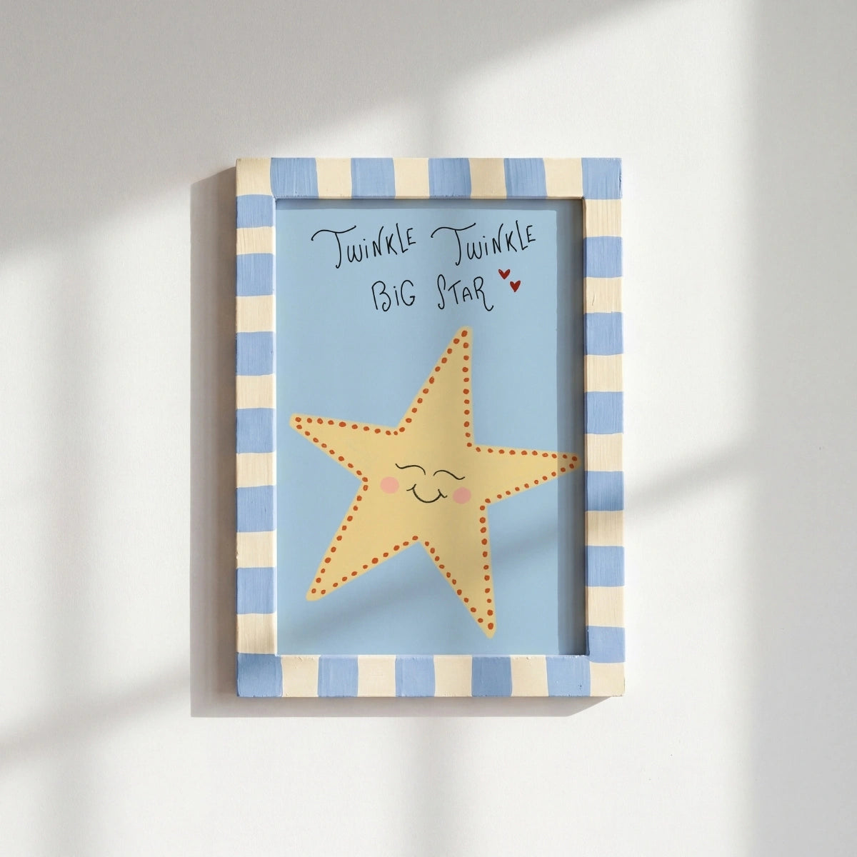 Twinkle Twinkle Big Star Wall Art, Colorful Kids Decor