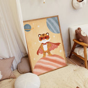 Superhero Tiger Space – Nursery & kids wall art