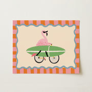 Flamingo Surf - Poster costiero
