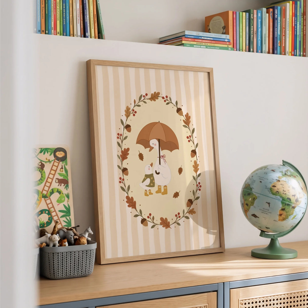 Mama Goose and Baby – Poster per bambini