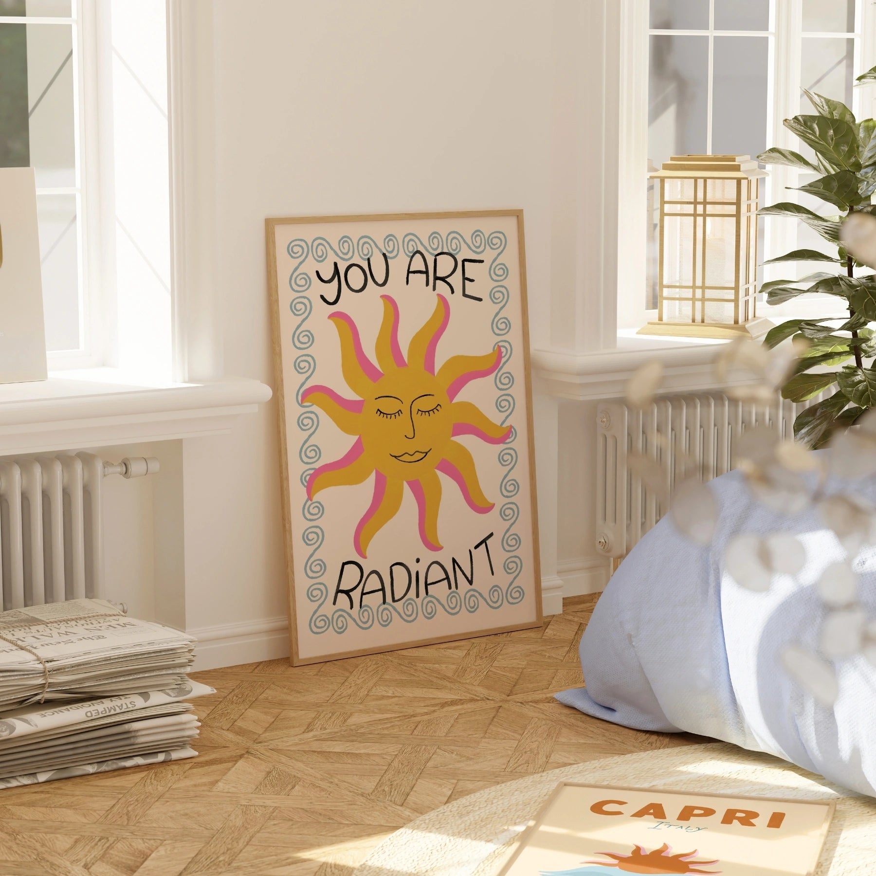 Trendy Sun Quote Print