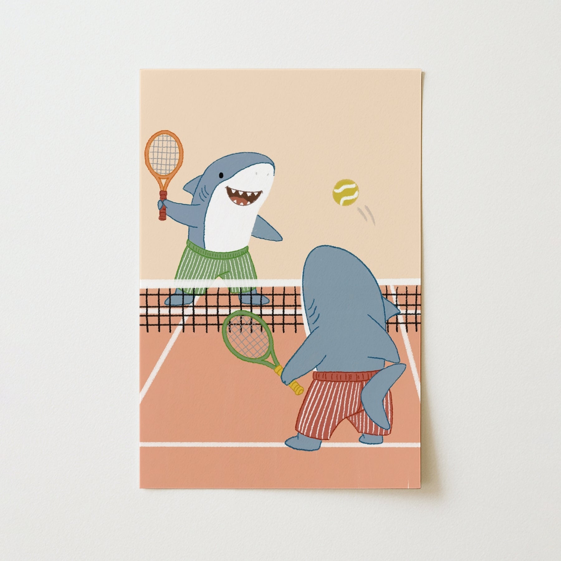 Whimsical Tennis Court Decor