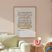 1 Corinthians 13 Neutral – Christian Wall Art