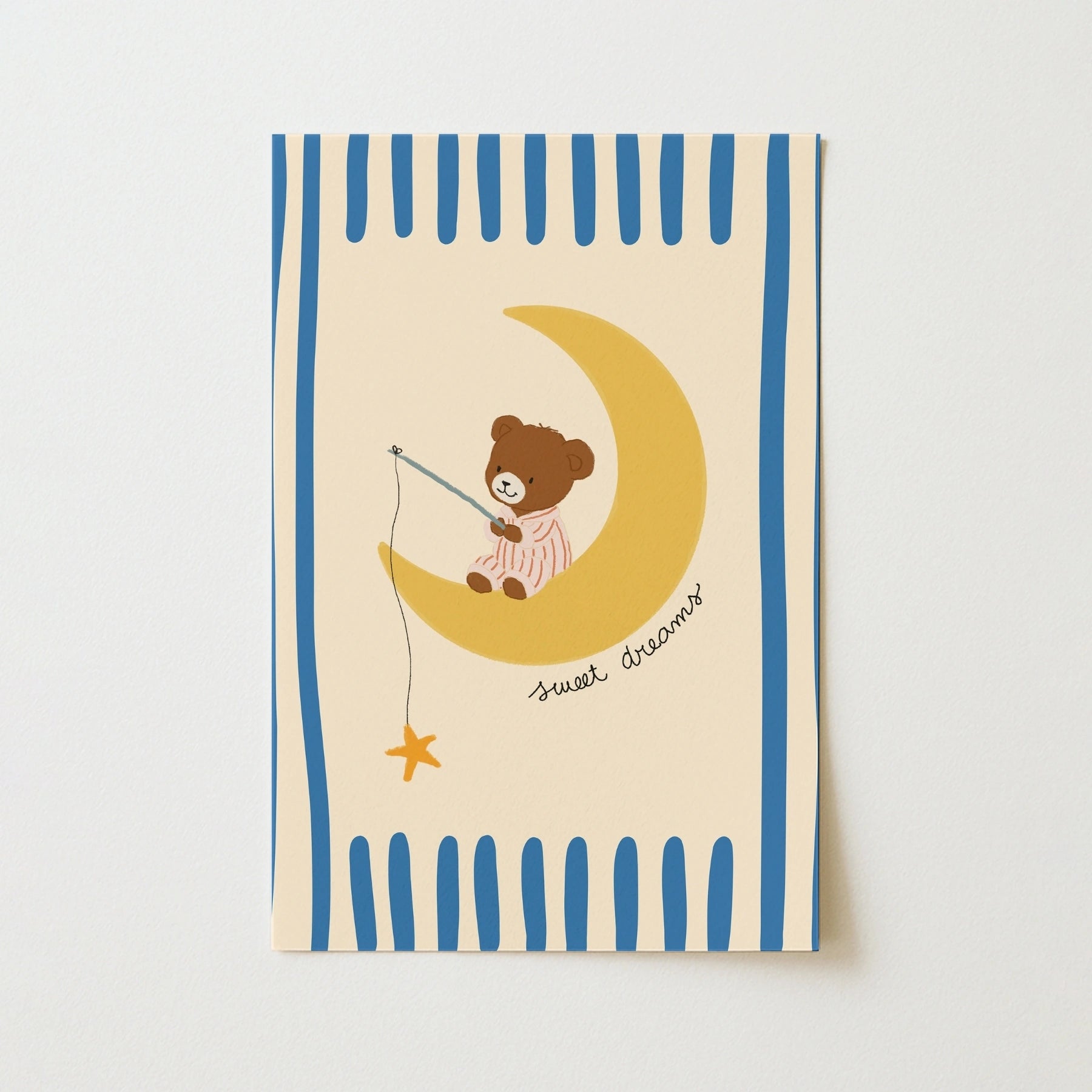 Bear Moon Nursery Wall Art