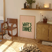 Cute Pink Striped – Décoration murale pour cuisine