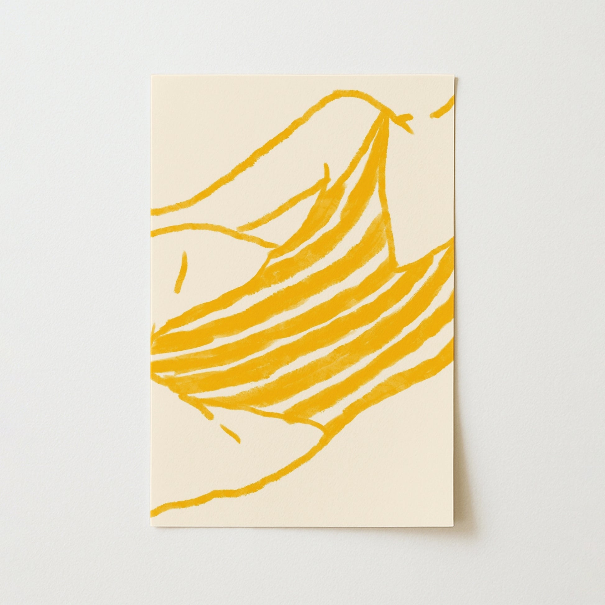 Striped Towel Wall Art - Abstract Coastal Summer Print
