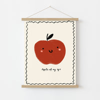 Apple of My Eye Wall Art – Cute Nursery Print, Boys Room Decor