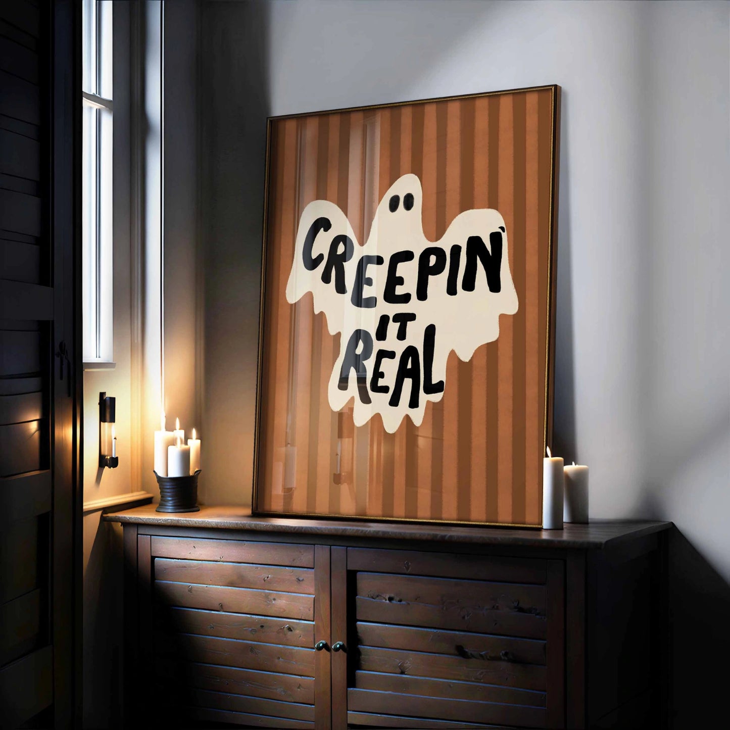 Creepin' It Real Print – Funny Ghost