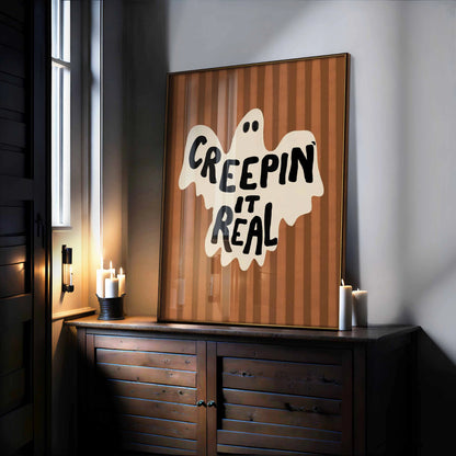 Creepin' It Real Print – Funny Ghost