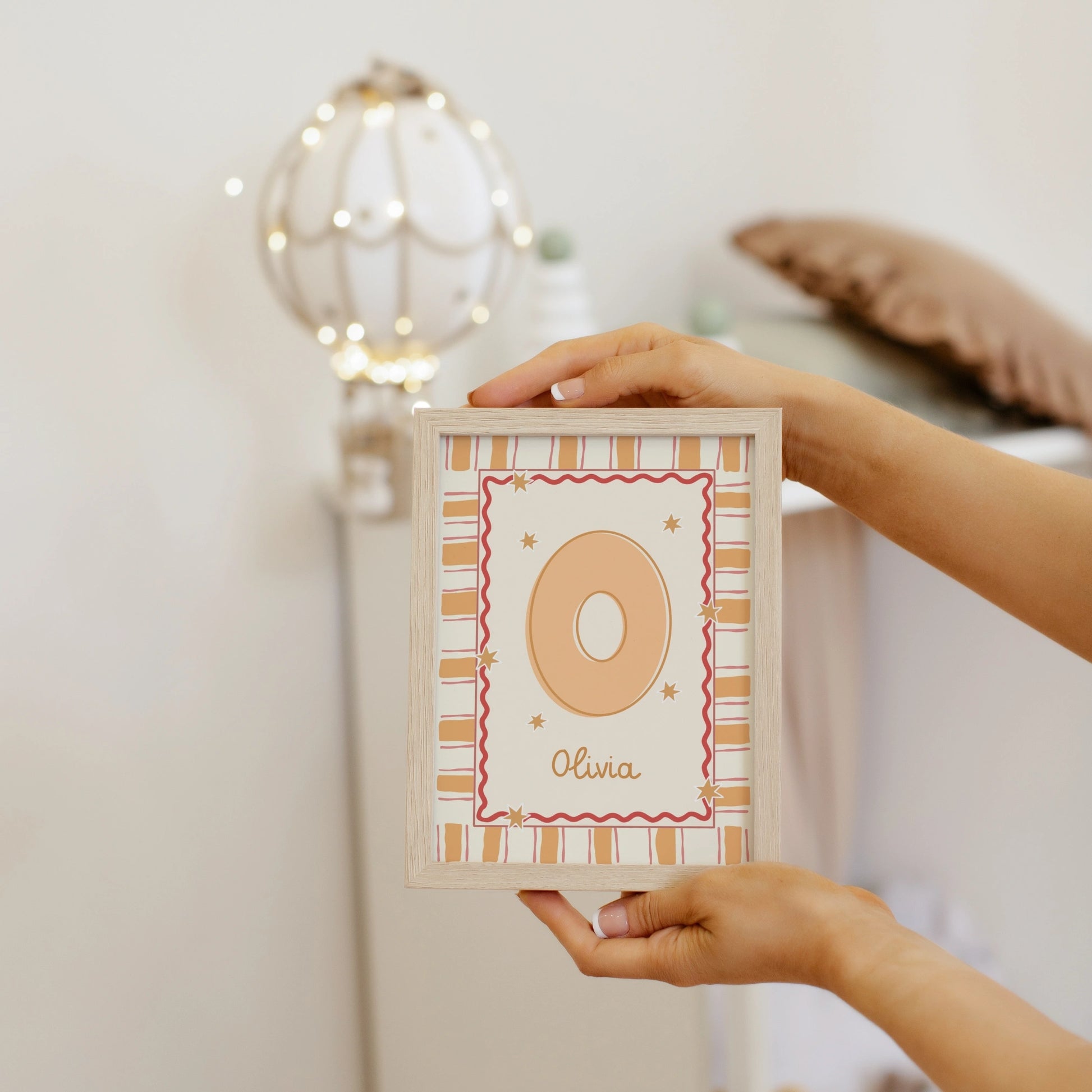 Personalized Nursery Name Wall Print