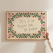 Floral Scripture Quote – Christian Wall Art