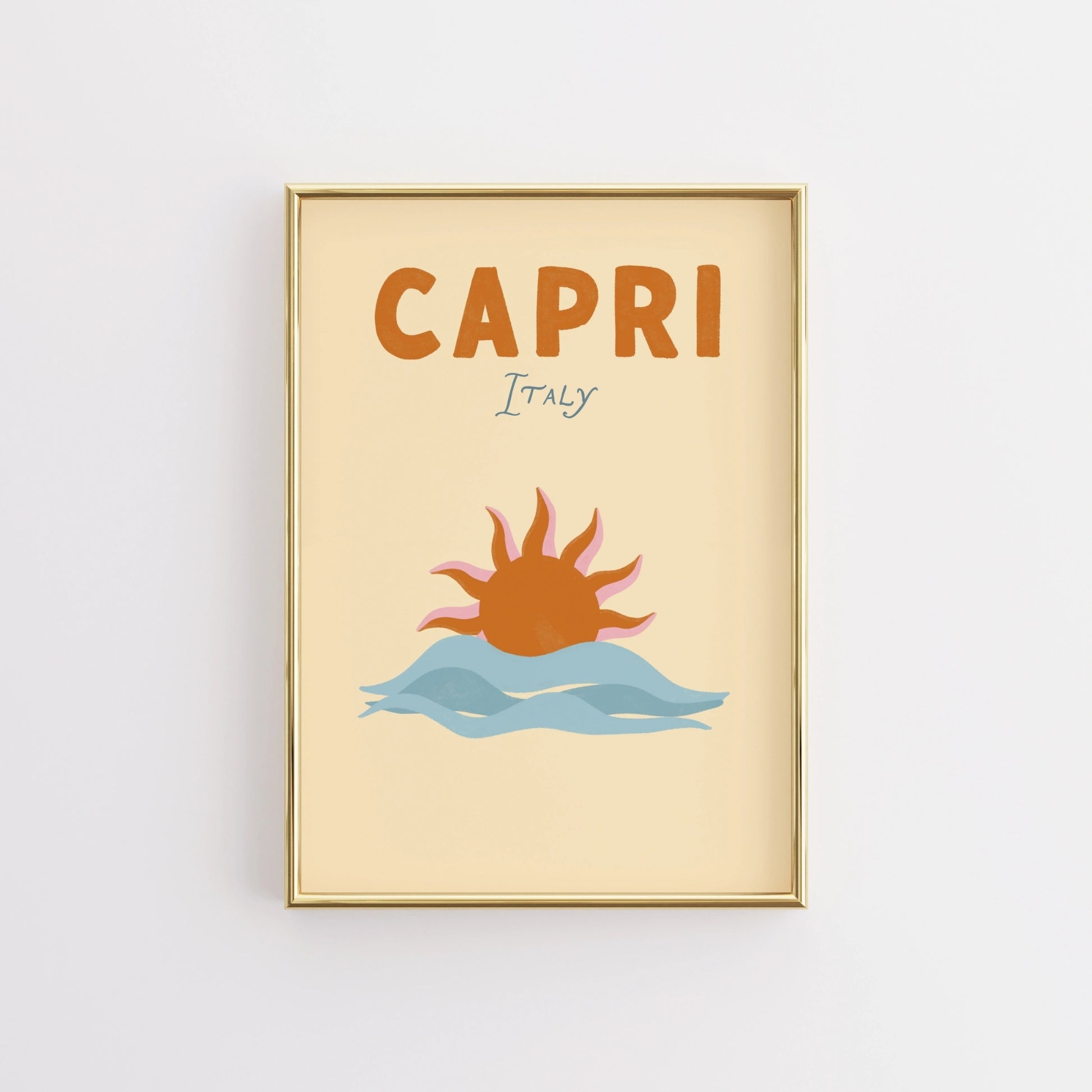 Surf Up Wall Art - Poster colorato con tavola da surf