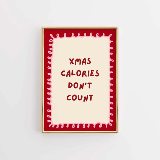 Xmas Calories Don’t Count Poster