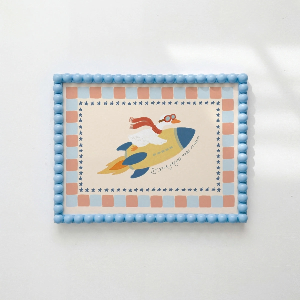 Goose Rocket Print, Space Nursery Decor