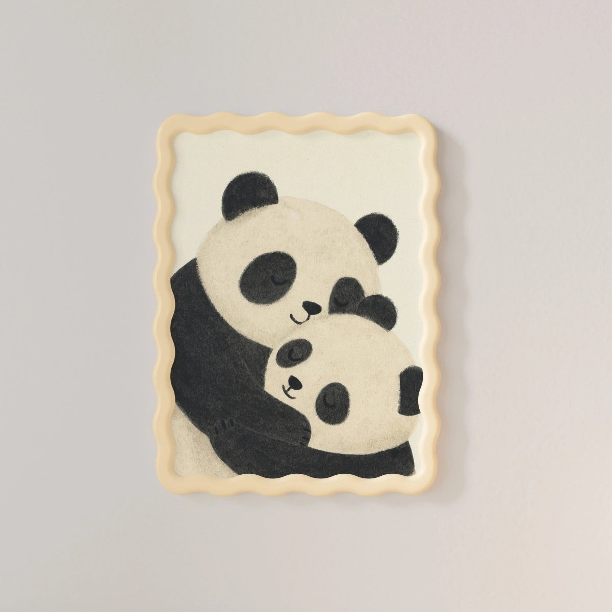 Panda Nursery Print, Colorful Kids Decor