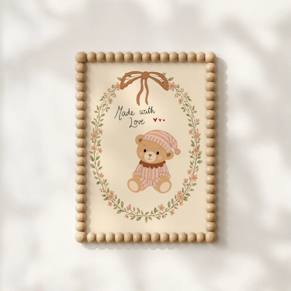 Made with Love Nursery Wall Art, Christian Nursery Decor