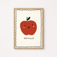 Apple of My Eye Wall Art – Cute Nursery Print, Boys Room Decor