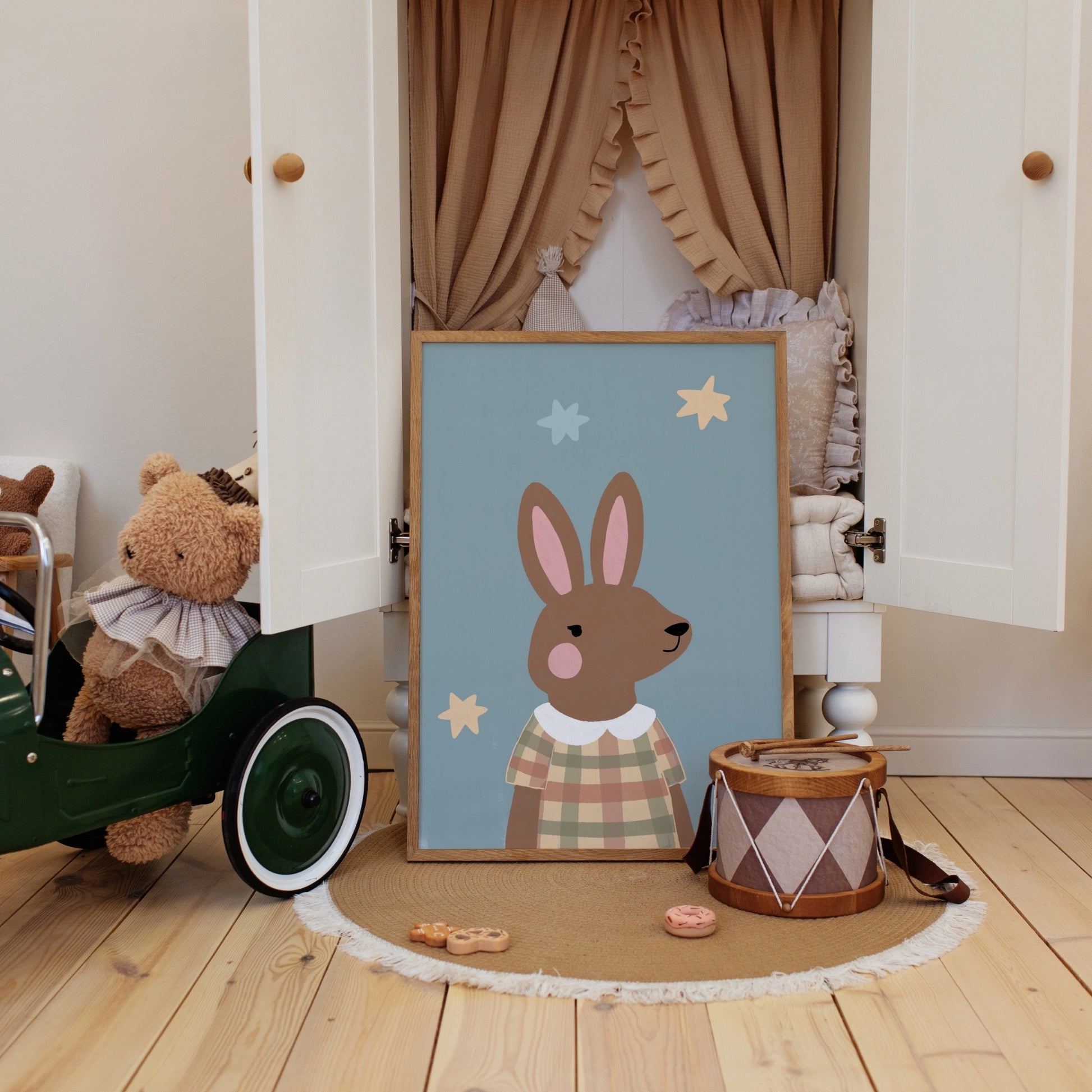 Cute Rabbit Kids Print