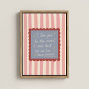 To the Moon and Back – Nursery & Kids Canvas Wall Art