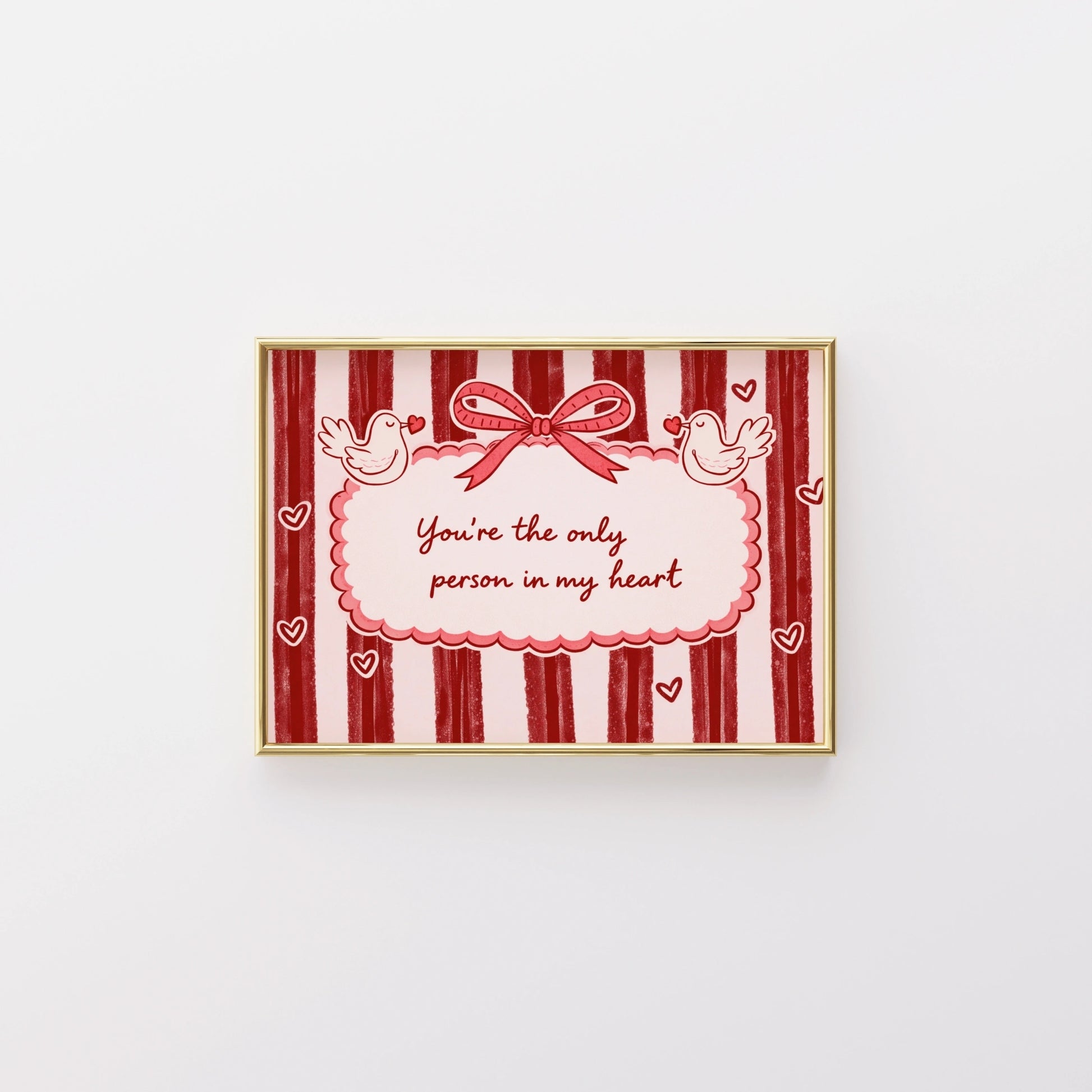 Décoration d'amour rose et rouge