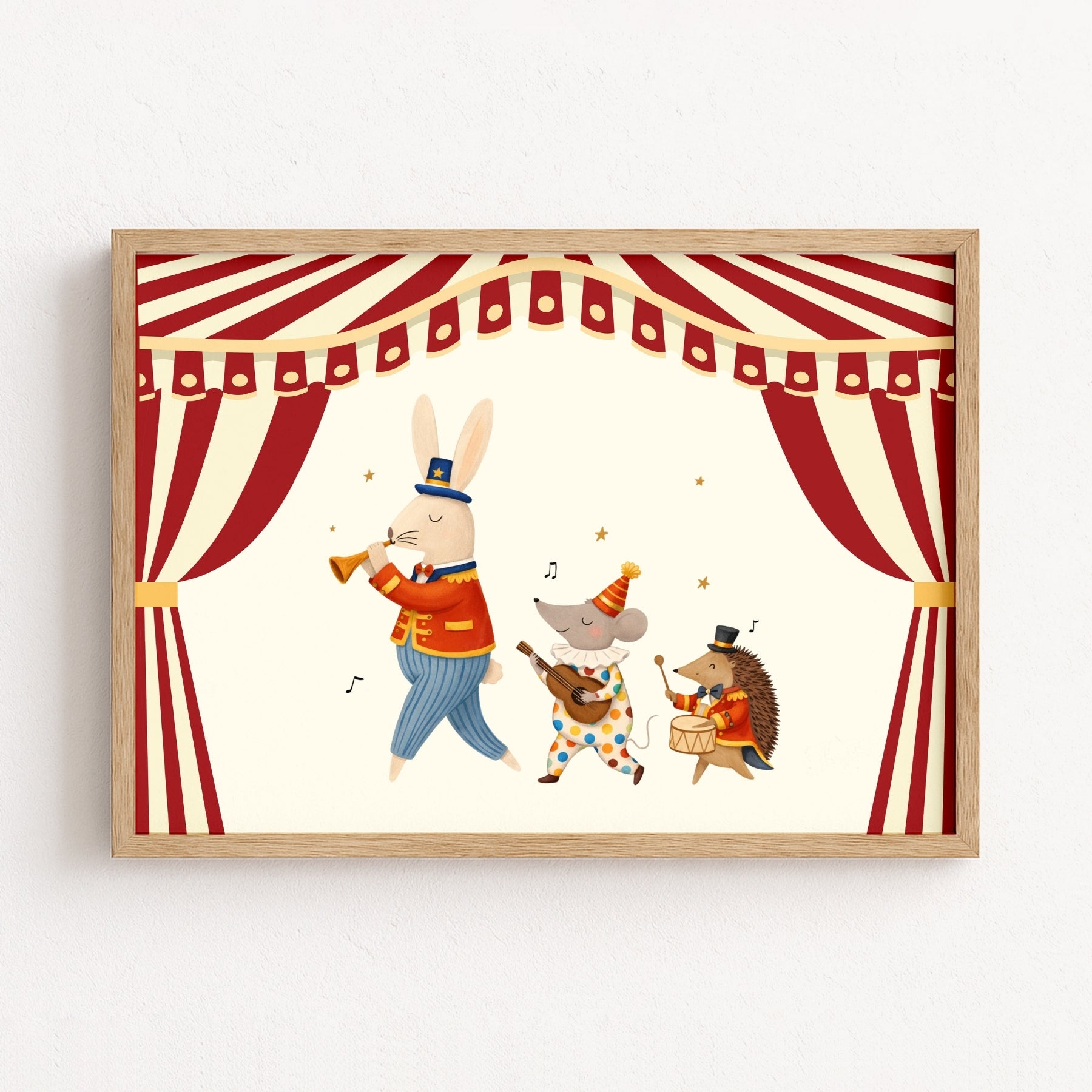 Circus Stage Nursery Print