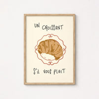 Cucina francese per croissant