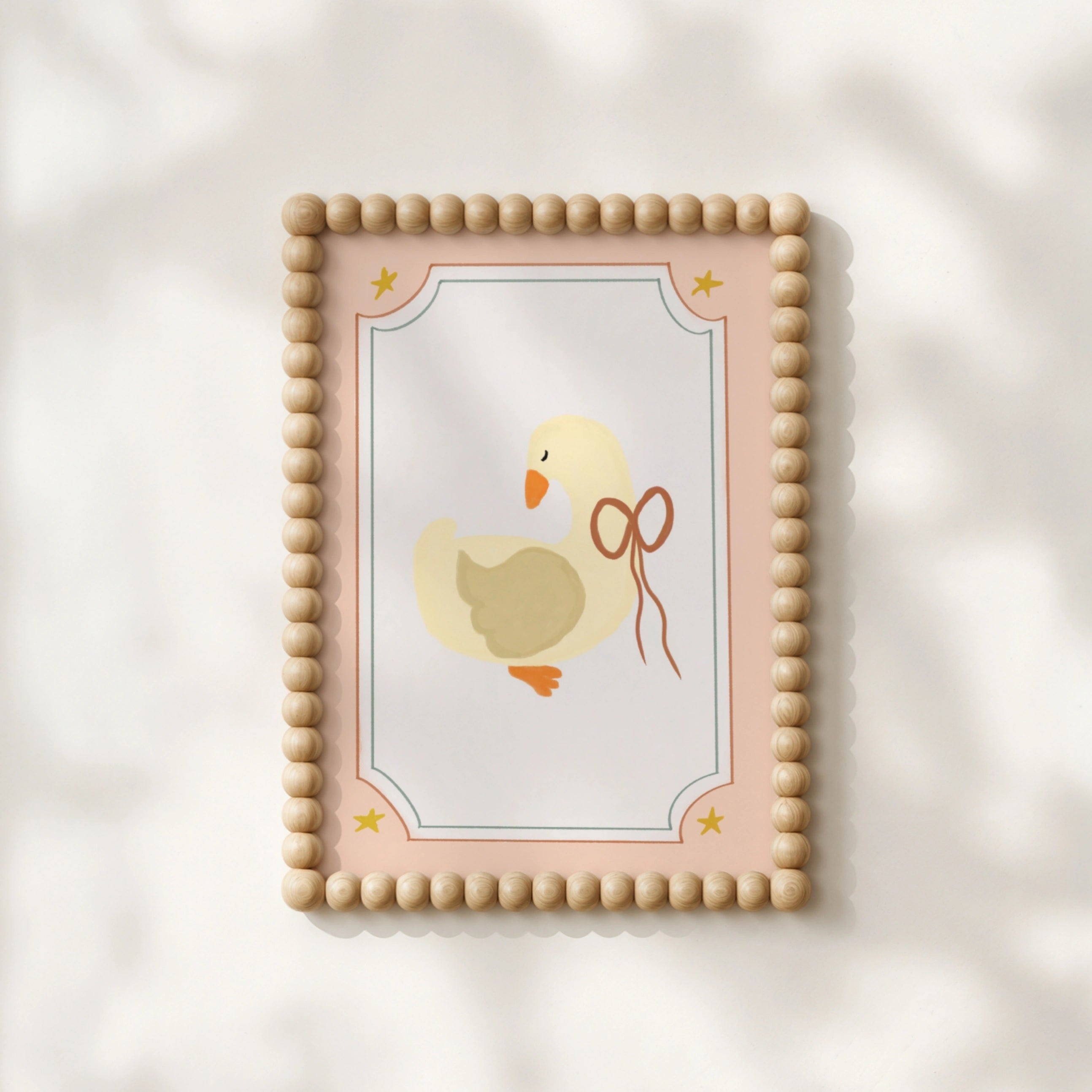 Cute Goose Wall Art, Vintage Nursery Decor