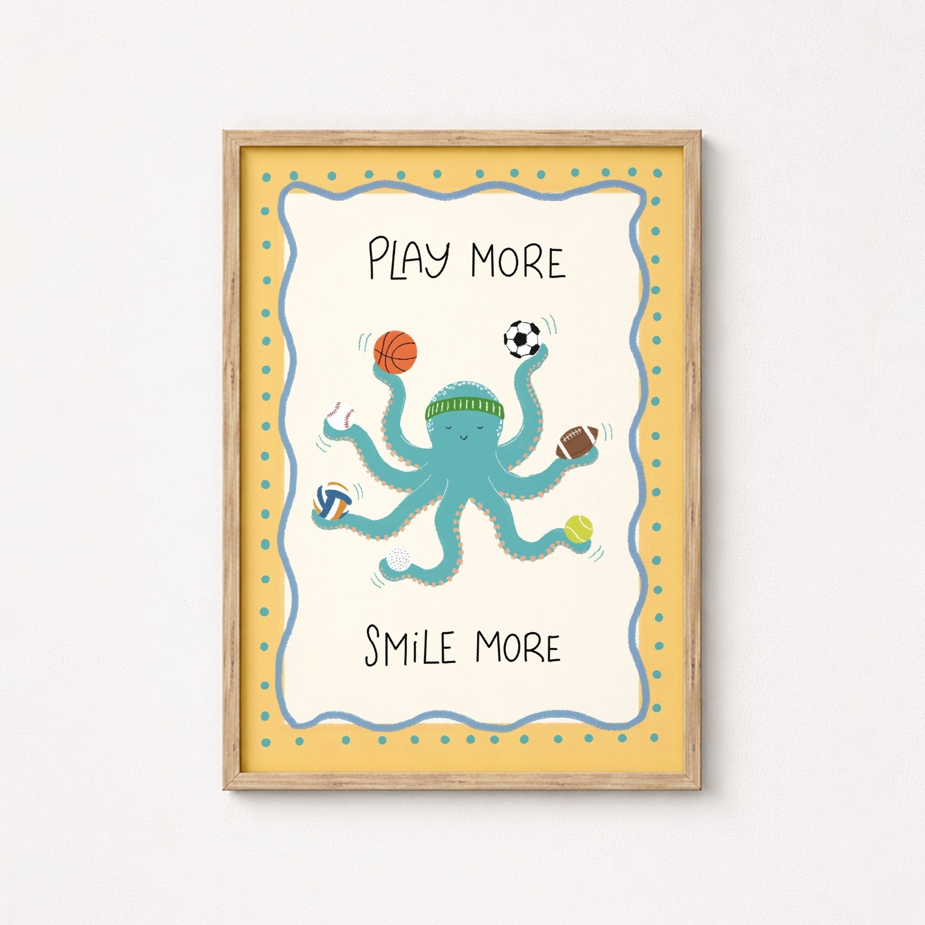 Cute Octopus Sports Print