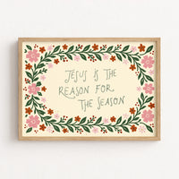 Floral Scripture Quote Print
