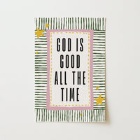 Dio è Buono in Ogni Momento, Decorazione da Parete Cristiana