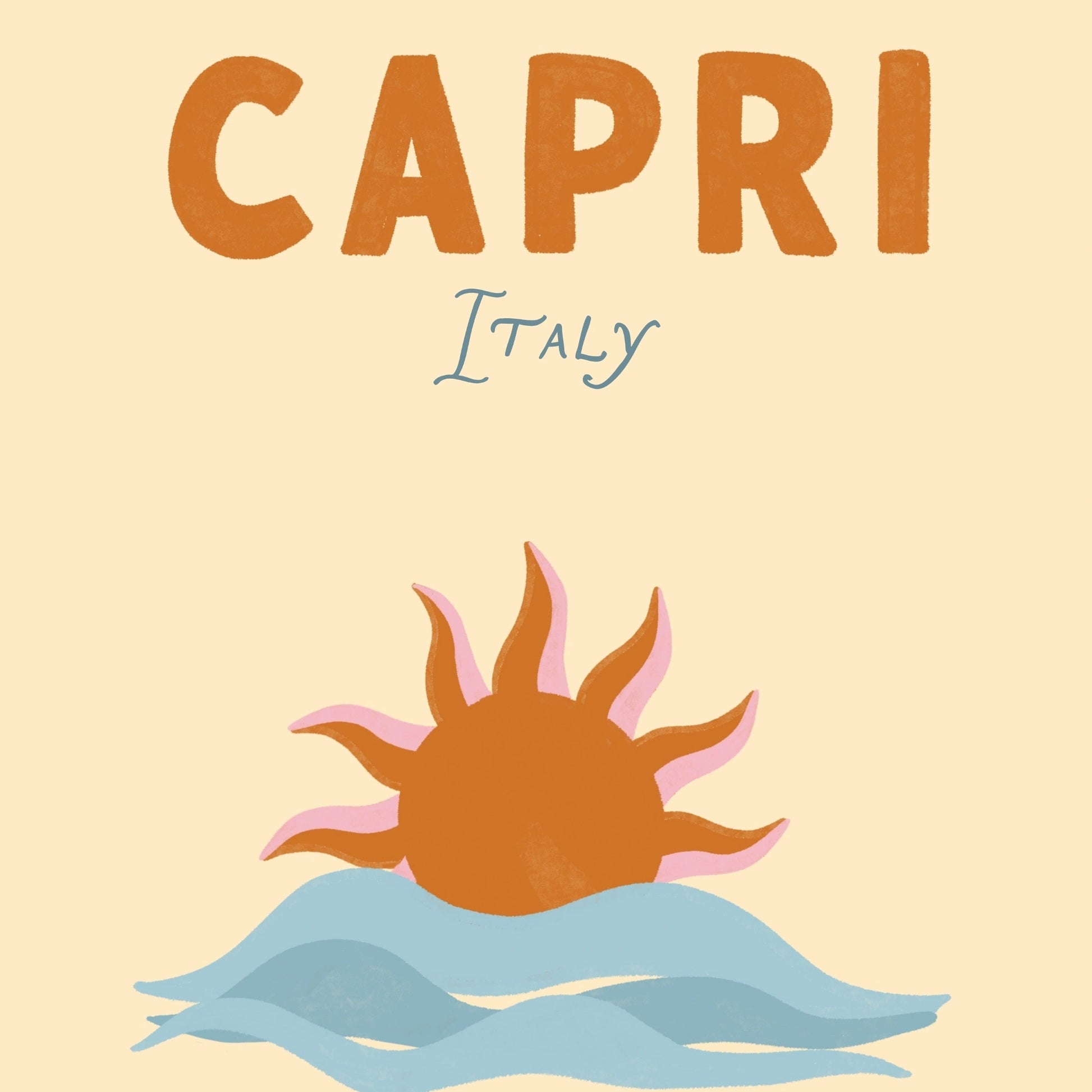 Surf Up Wall Art - Poster colorato con tavola da surf