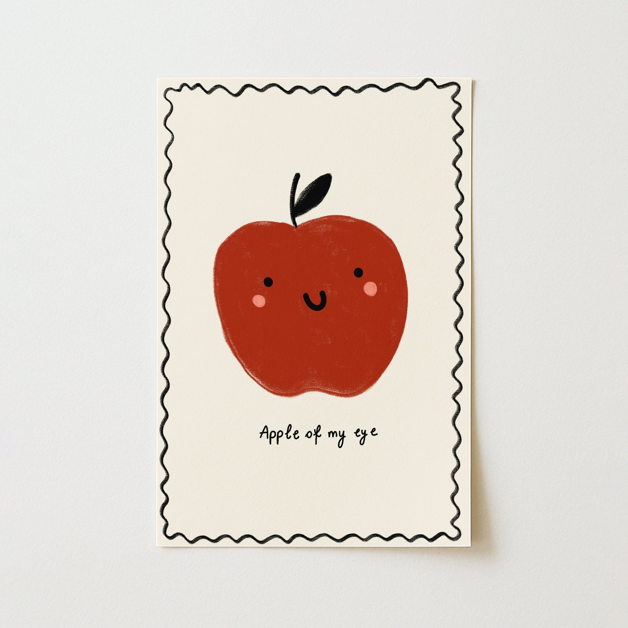 Apple of My Eye Wall Art – Cute Nursery Print, Boys Room Decor