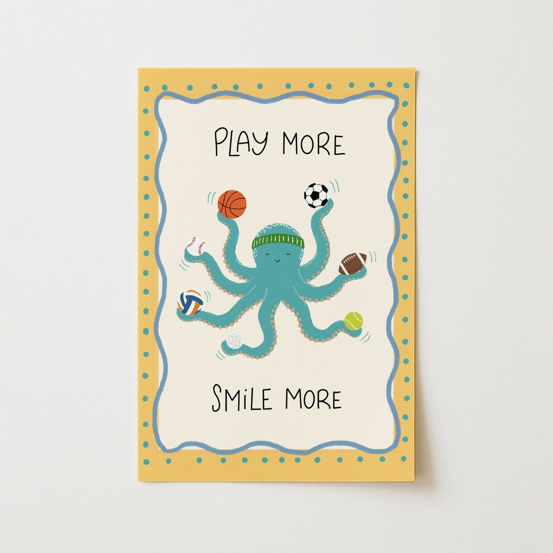 Cute Octopus Sports Print
