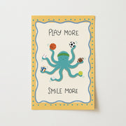 Cute Octopus Sports – Nursery & kids wall art