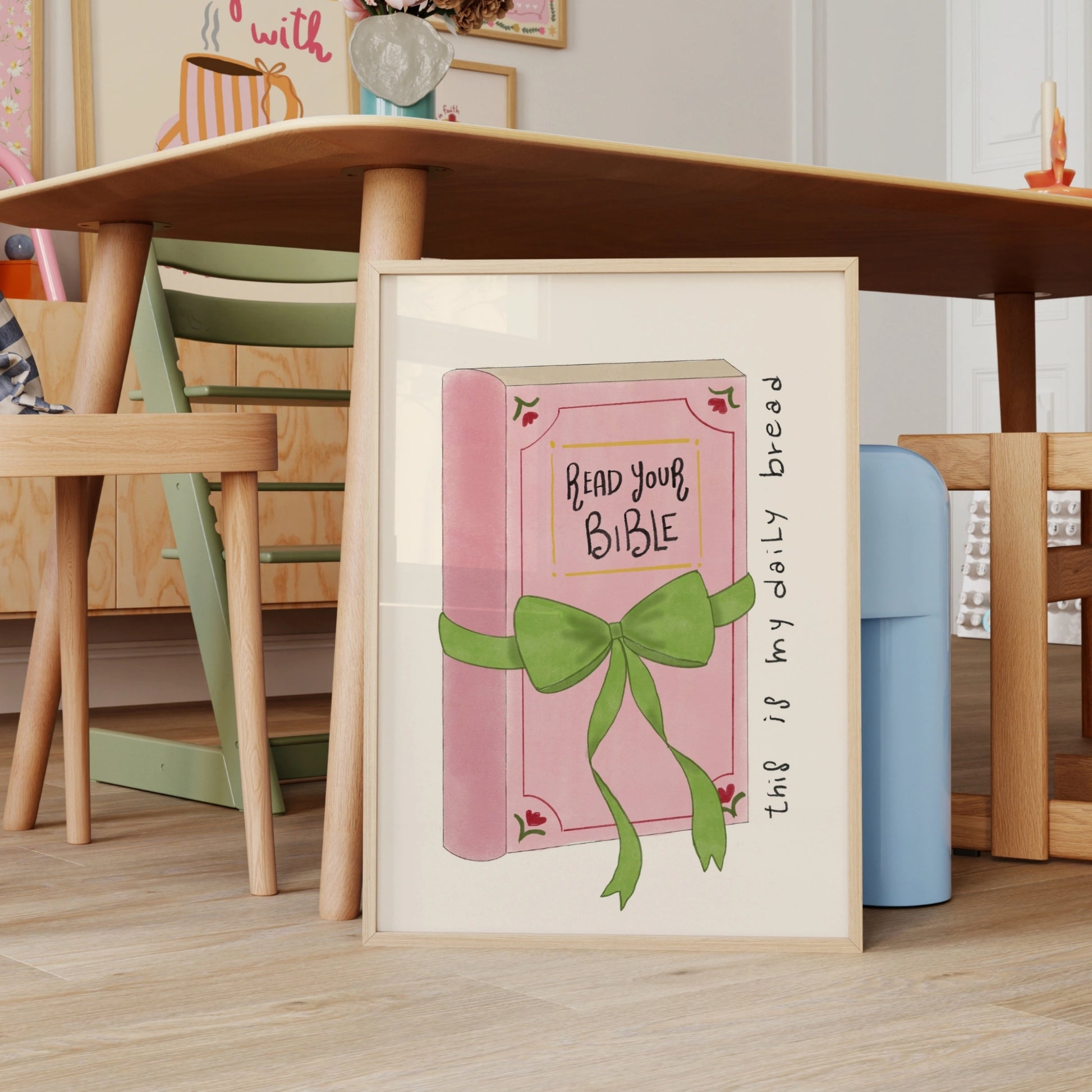 Art mural chrétien Lisez votre Bible