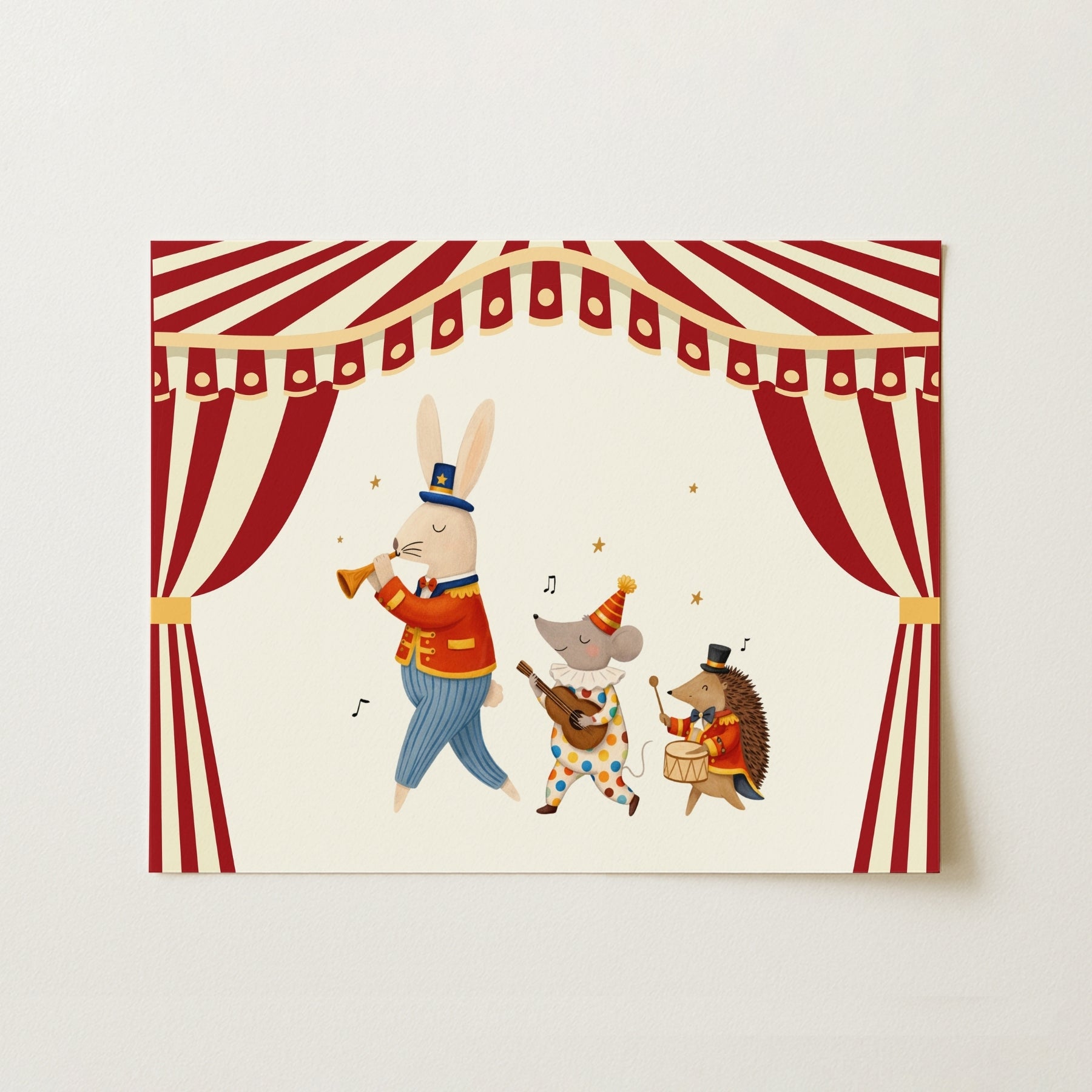 Circus Stage Nursery Print