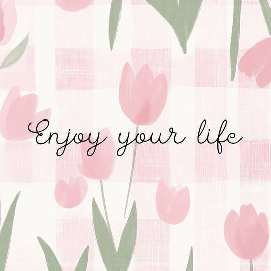 Tulip Quote Nursery Print – Cute Wall Art for Girls